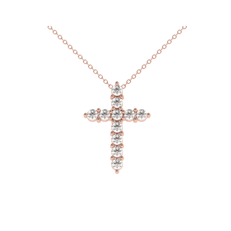 Radiant Faith Diamond Cross Pendant