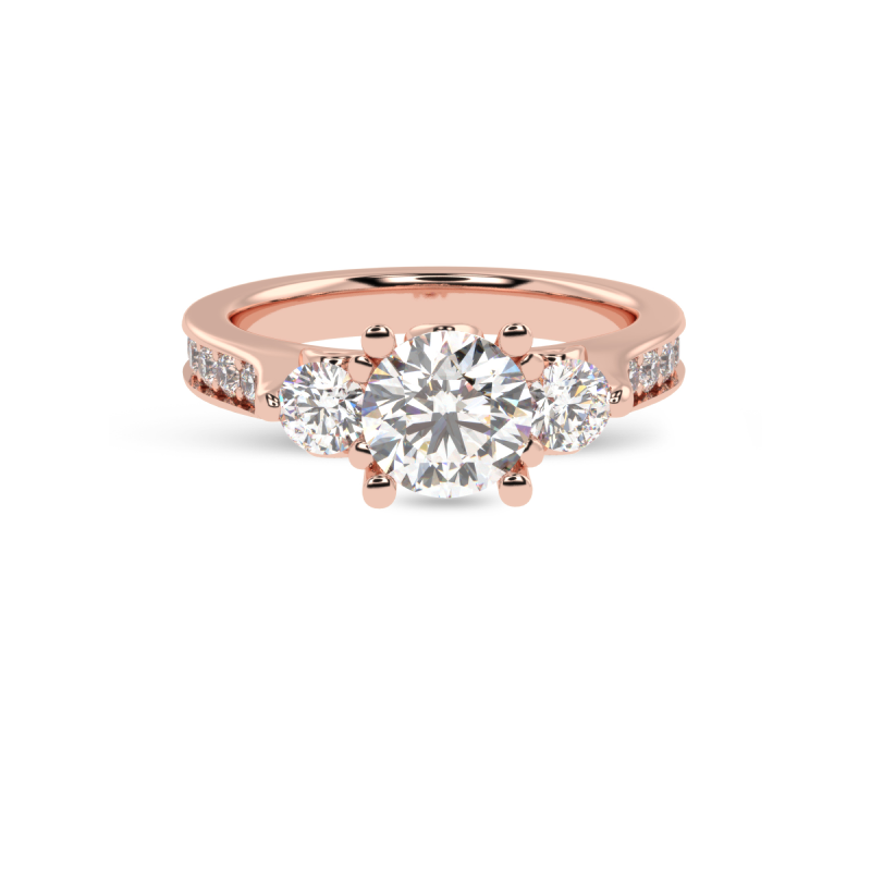 Regalia Three-Stone Diamond Ring