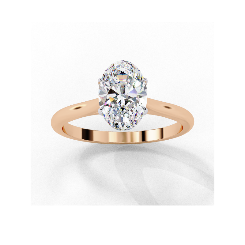 Celestia Oval Solitaire Ring