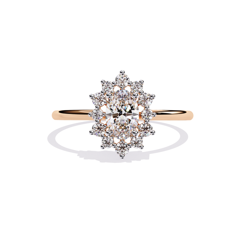 Timeless Bloom Halo Ring