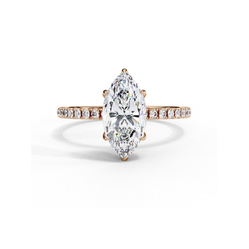 Aurora Marquise Pave Ring