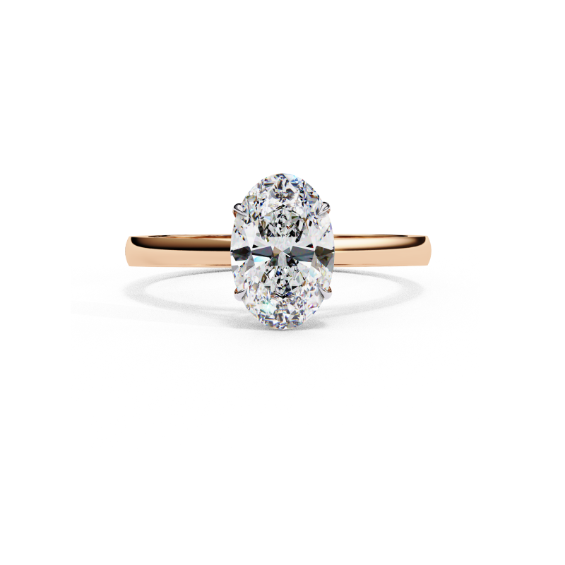 Elegant Oval Solitaire