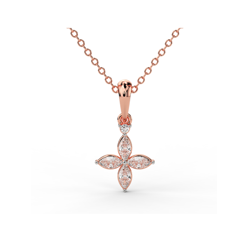 Celestial Bloom Diamond Pendant