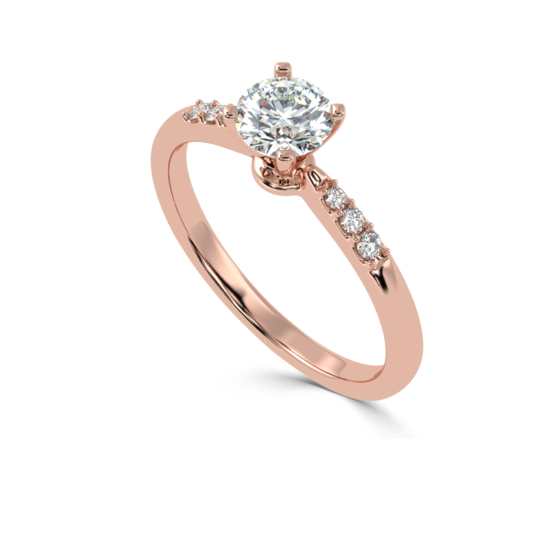 Elysia Diamond Solitaire Ring
