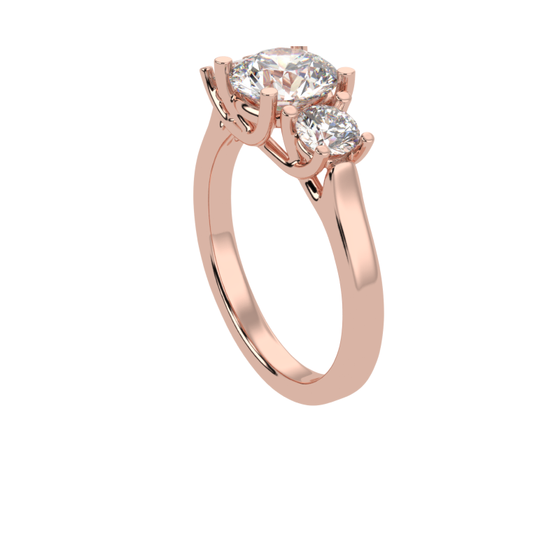 Aurelia Three-Stone Diamond Ring