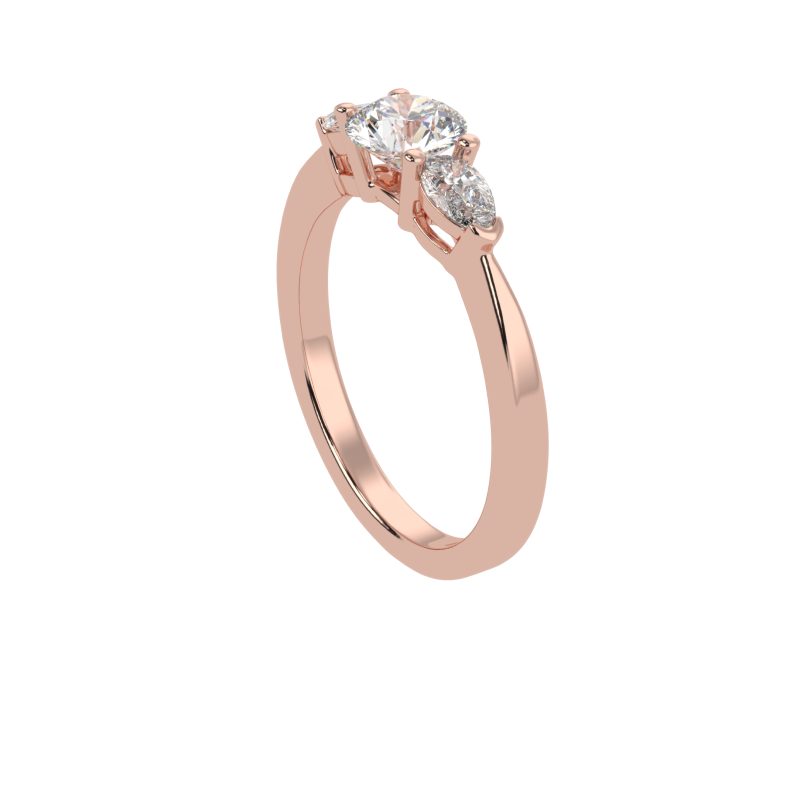 Lumia Three-Stone Diamond Ring