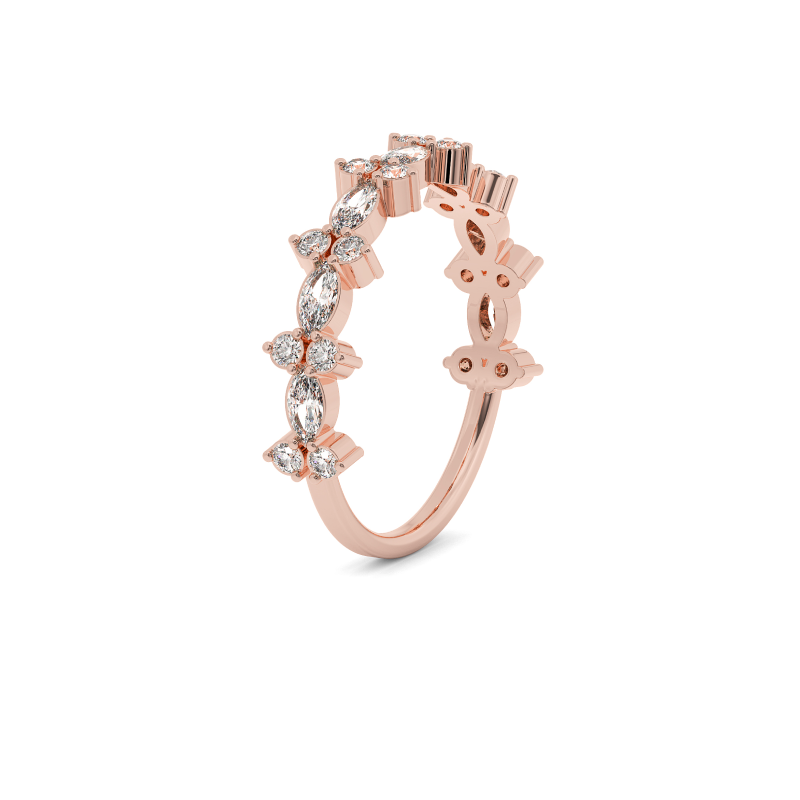 Floral Marquise Harmony Ring