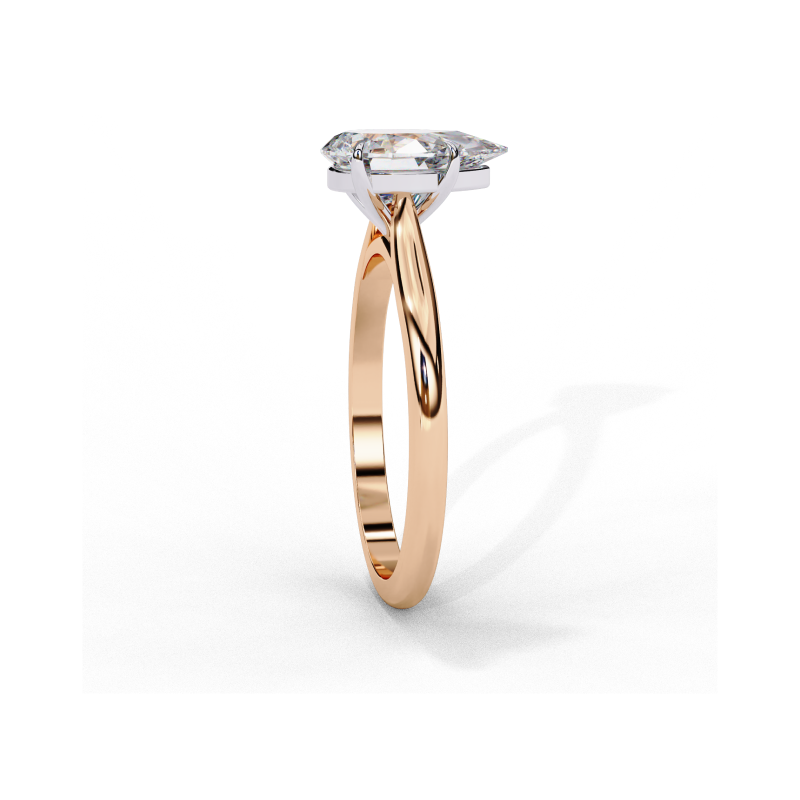 Luminara Pear Solitaire Ring
