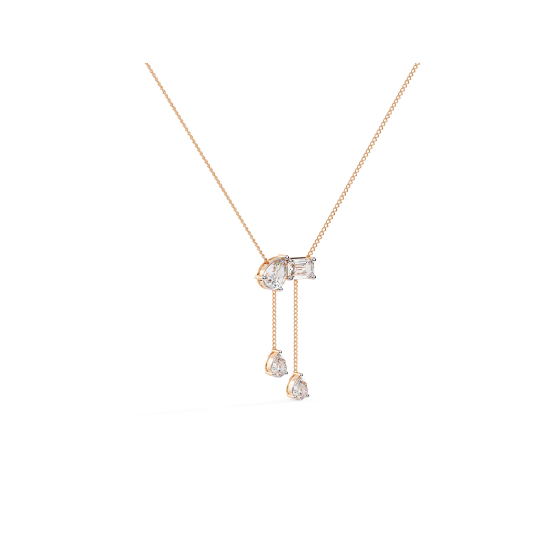 Celestial Drizzle Diamond Drop Necklace