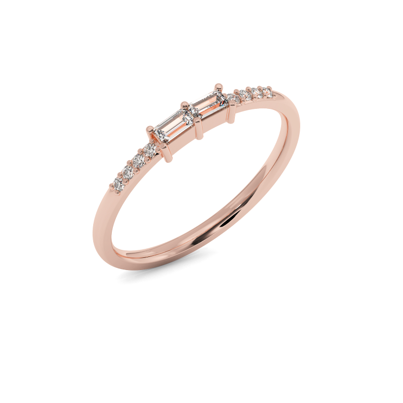 Radiant Baguette Harmony Ring