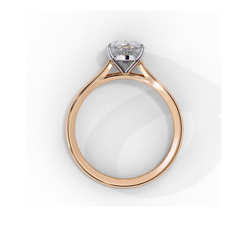 Luminara Pear Solitaire Ring