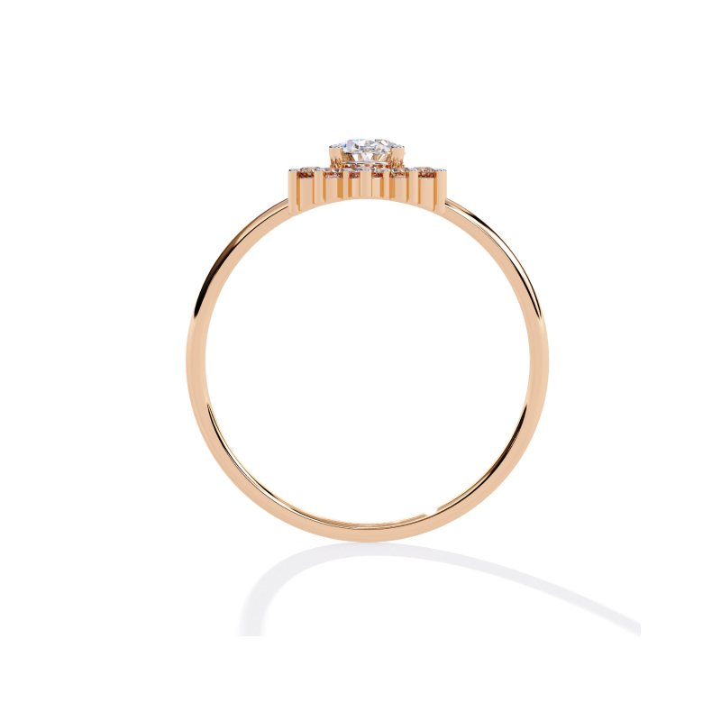 Timeless Bloom Halo Ring