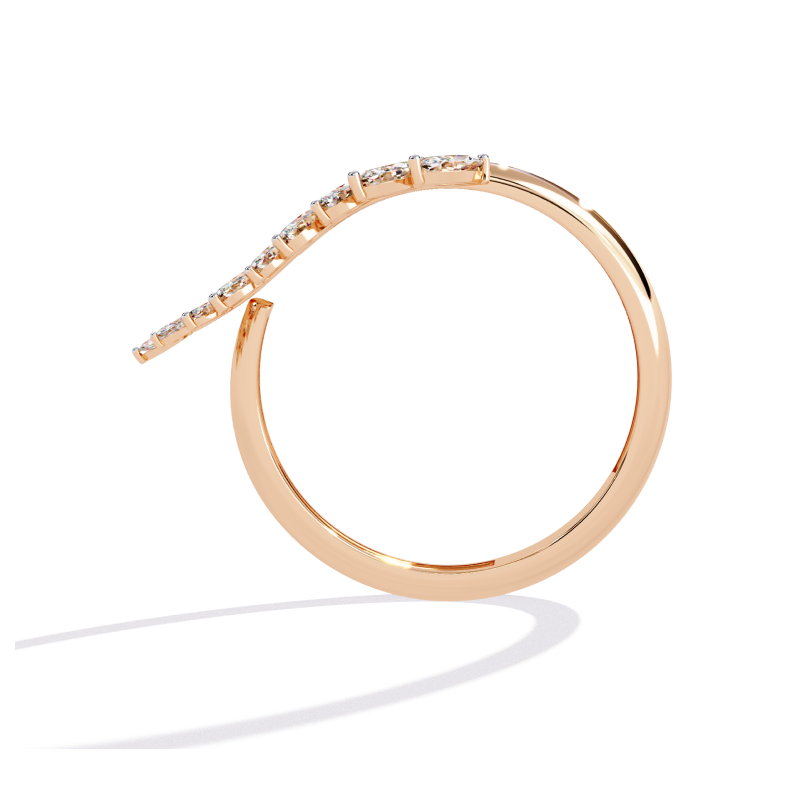 Elysian Leaf Diamond Ring