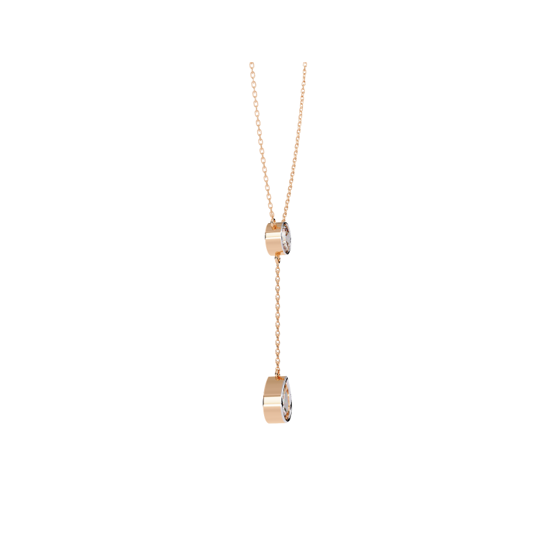Elegance Drop Diamond Necklace