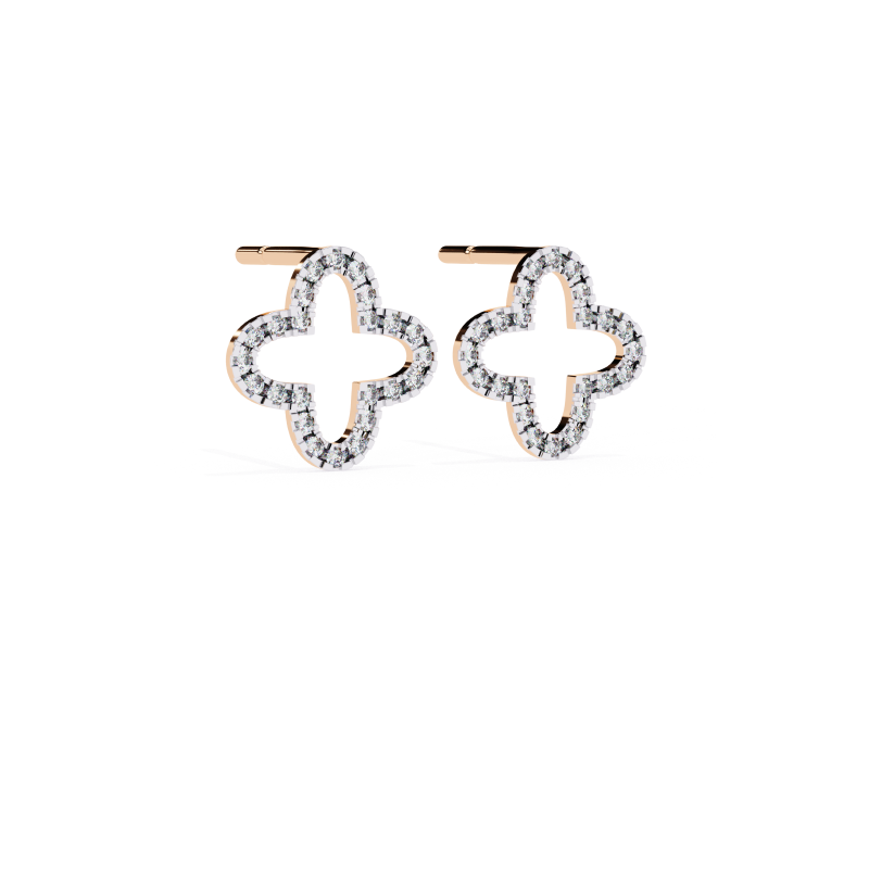 Ethereal Bloom Diamond Studs