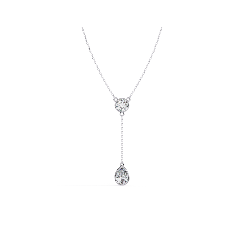 Elegance Drop Diamond Necklace