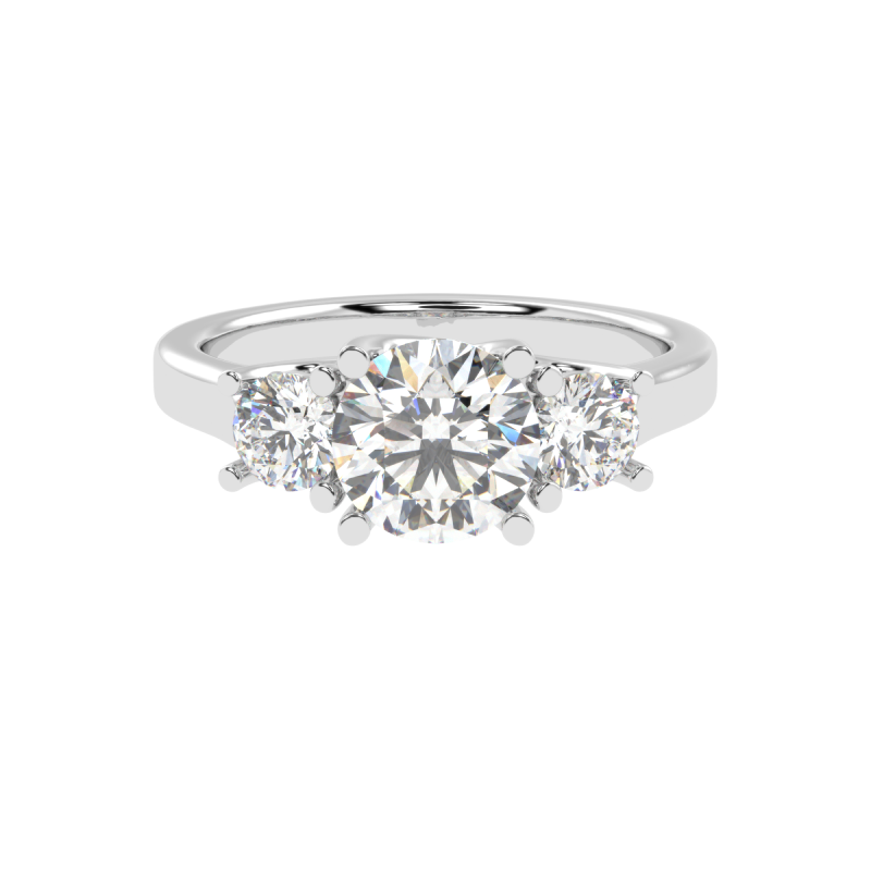 Aurelia Three-Stone Diamond Ring