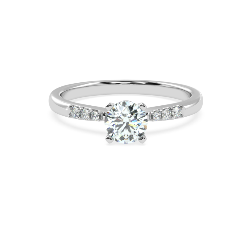 Elysia Diamond Solitaire Ring
