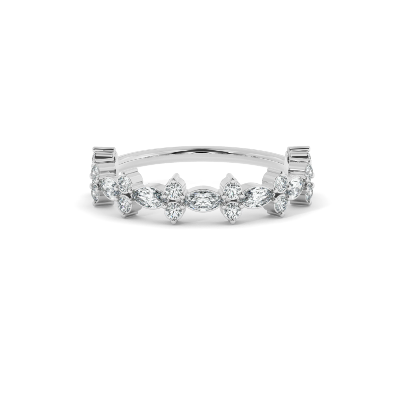Floral Marquise Harmony Ring