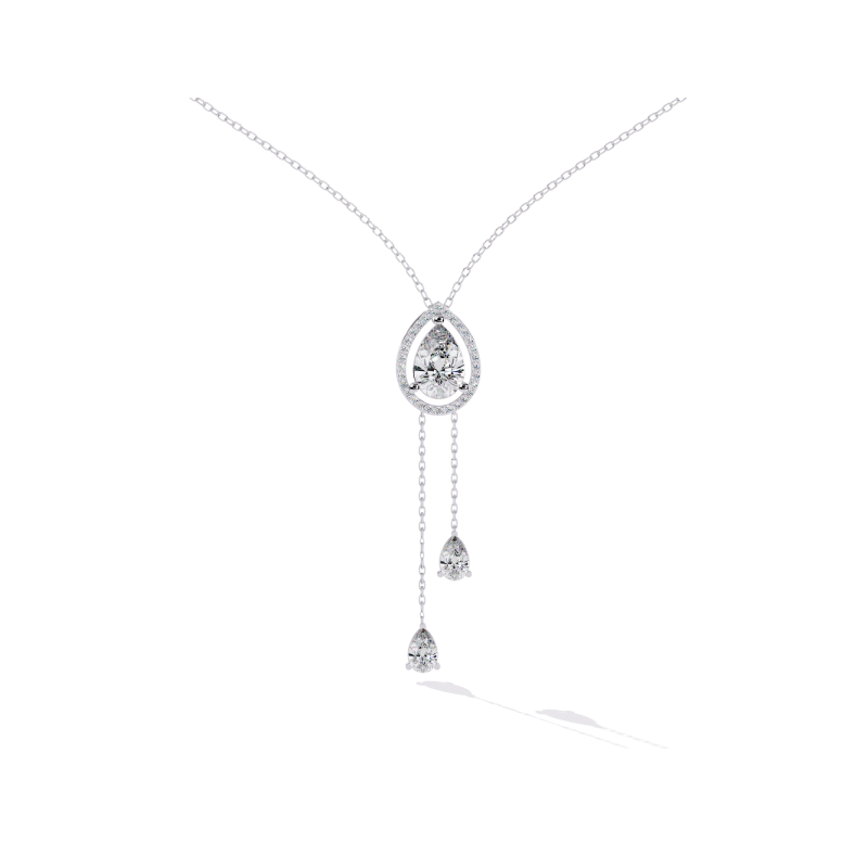 Celestial Drop Diamond Necklace