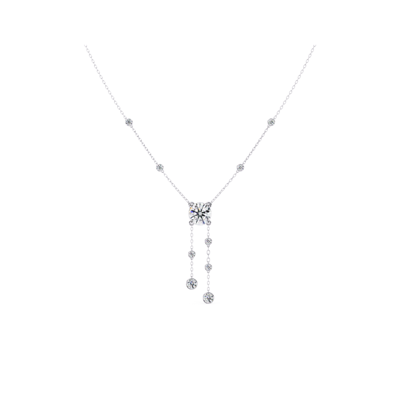 Starlit Cascade Diamond Necklace
