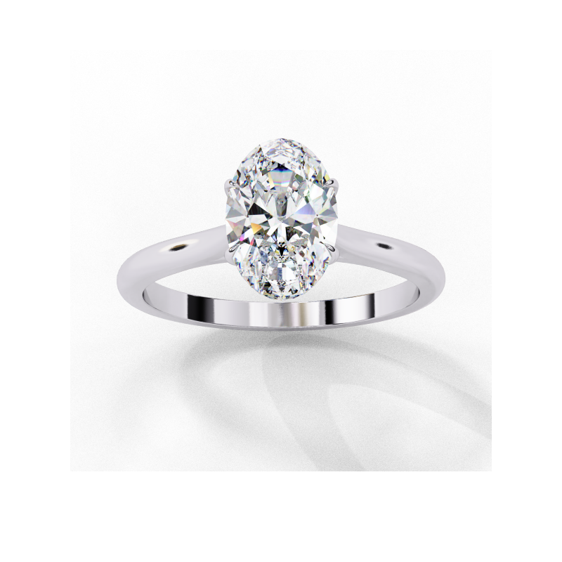 Celestia Oval Solitaire Ring