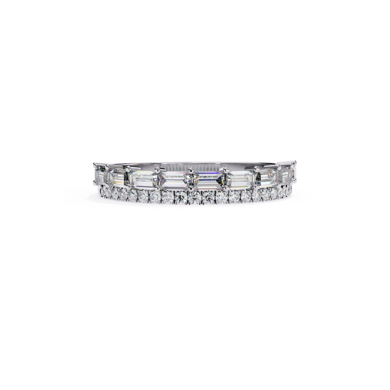Luxe Baguette Eternity Band