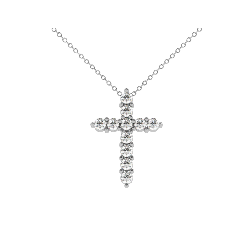Radiant Faith Diamond Cross Pendant