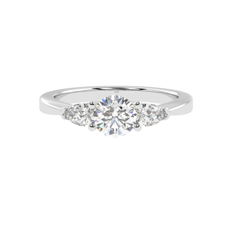 Lumia Three-Stone Diamond Ring