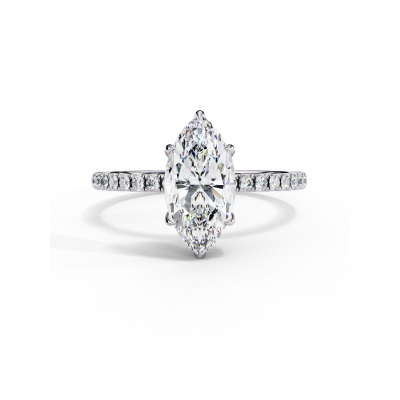 Aurora Marquise Pave Ring