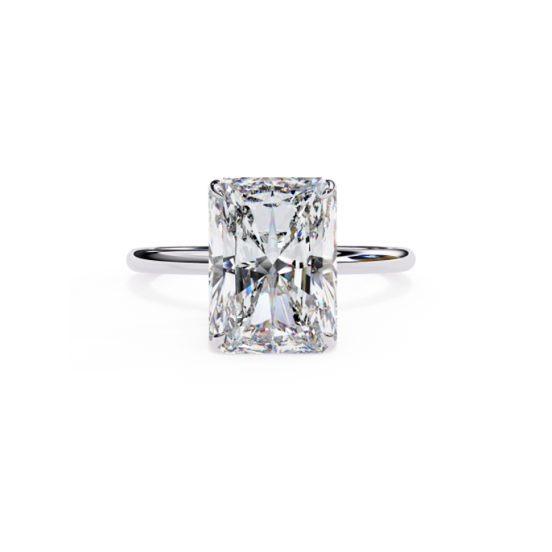 Celeste Radiant Solitaire Ring