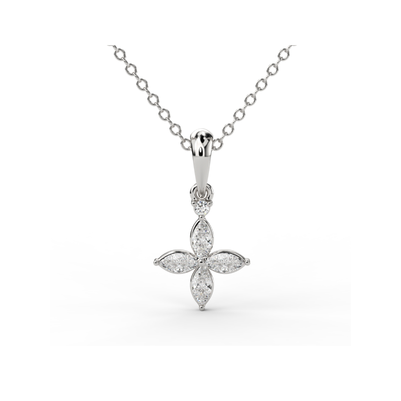 Celestial Bloom Diamond Pendant