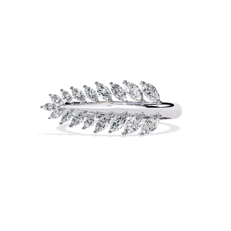 Elysian Leaf Diamond Ring
