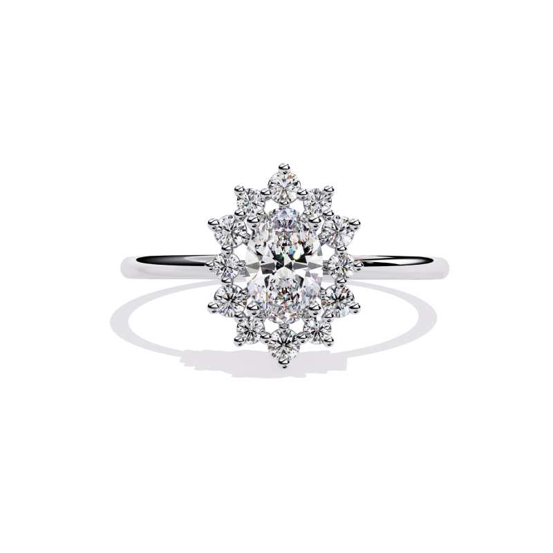 Timeless Bloom Halo Ring