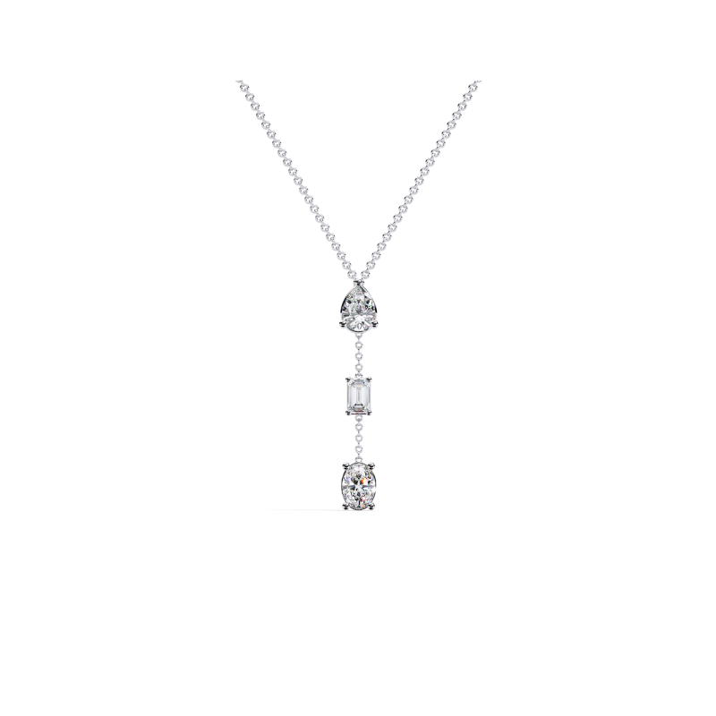 Celestial Cascade Diamond Drop Necklace