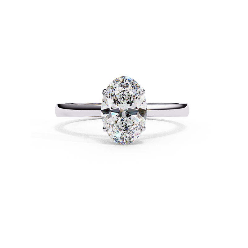Elegant Oval Solitaire
