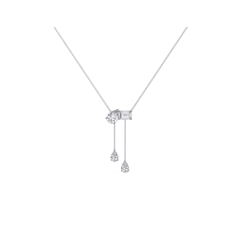 Celestial Drizzle Diamond Drop Necklace
