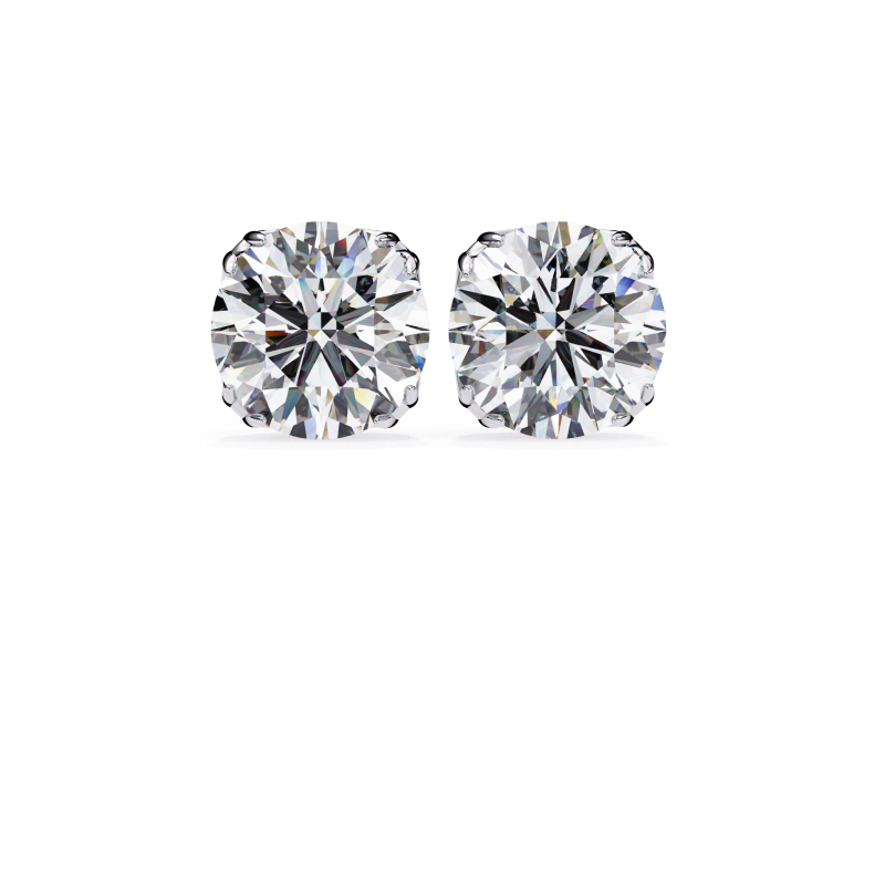 Radiance Round Diamond Stud Earrings