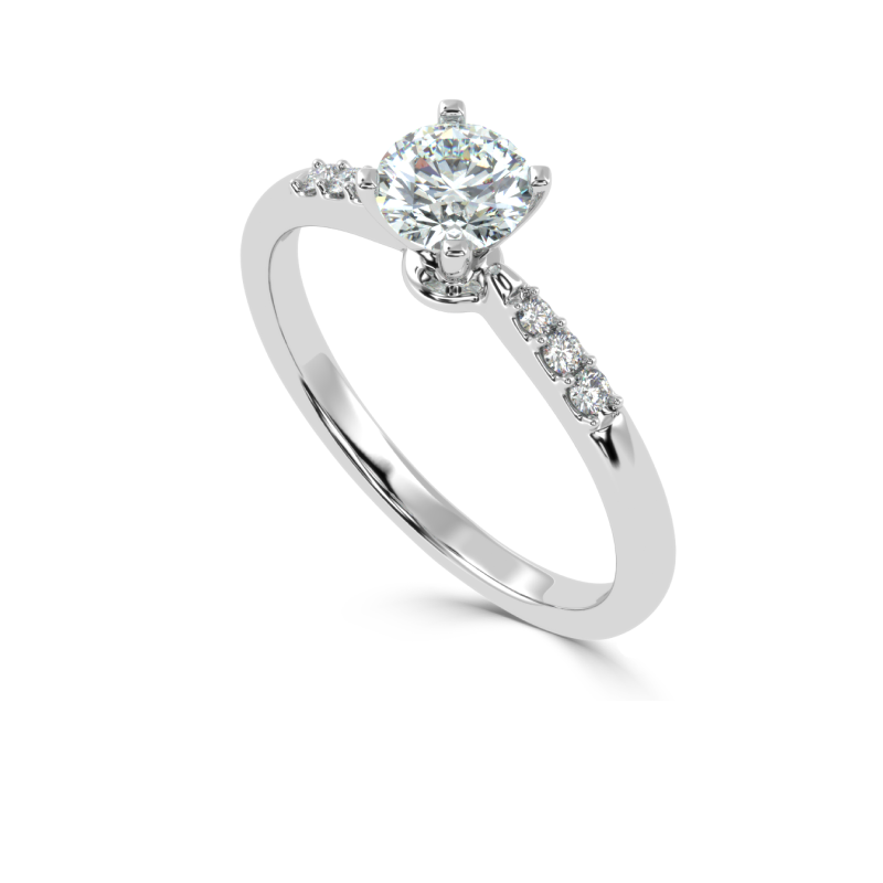 Elysia Diamond Solitaire Ring