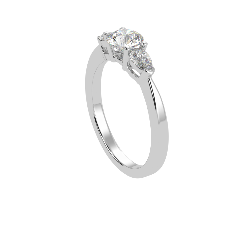 Lumia Three-Stone Diamond Ring
