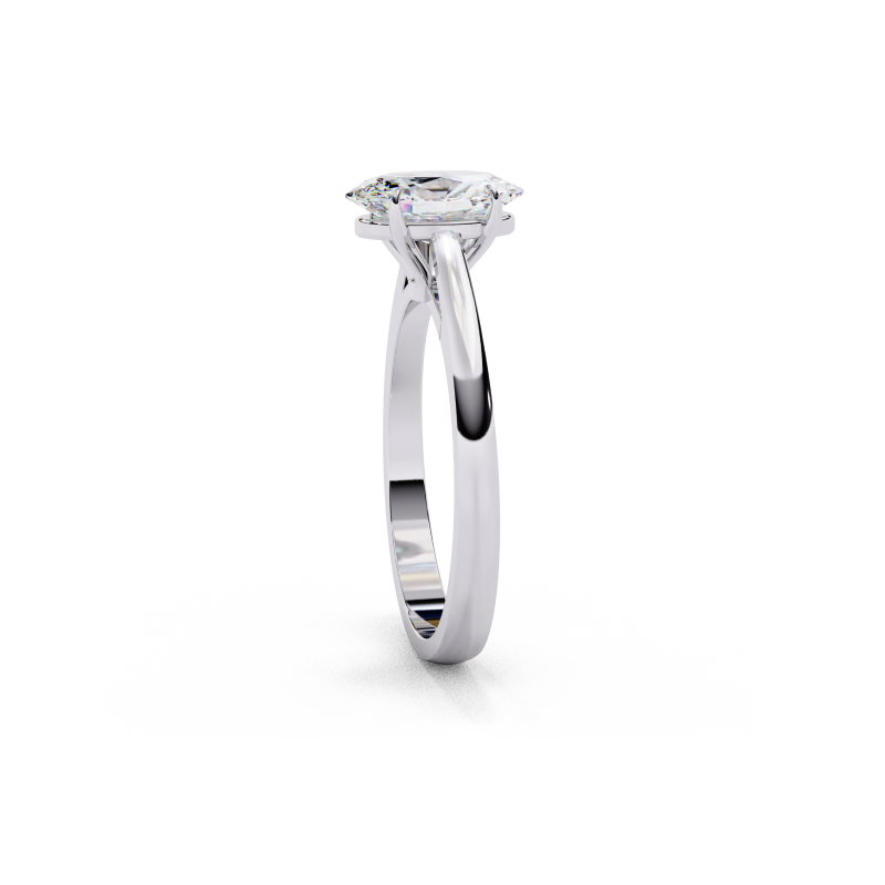 Elegant Oval Solitaire