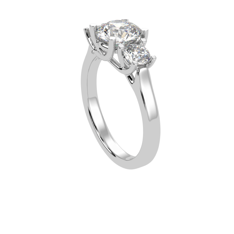 Aurelia Three-Stone Diamond Ring