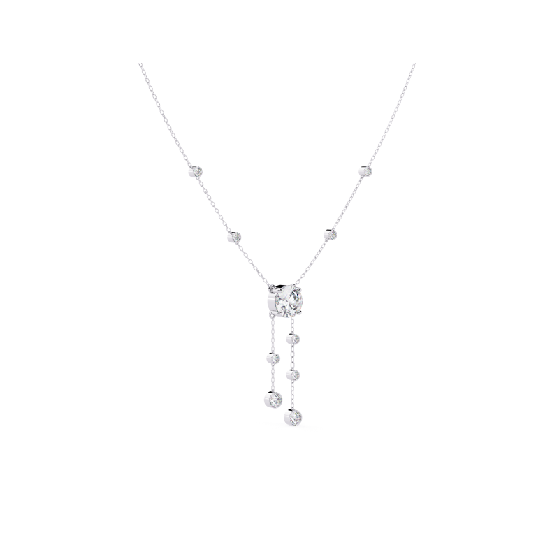 Starlit Cascade Diamond Necklace