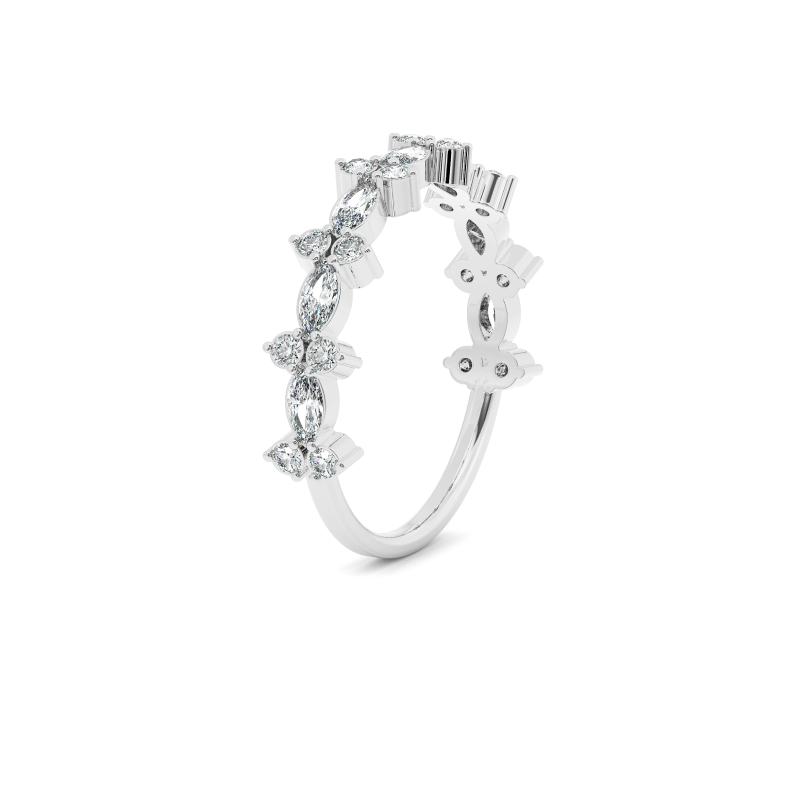 Floral Marquise Harmony Ring