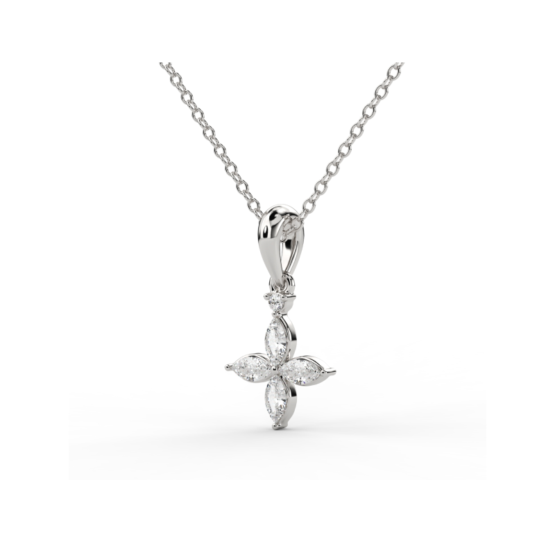 Celestial Bloom Diamond Pendant