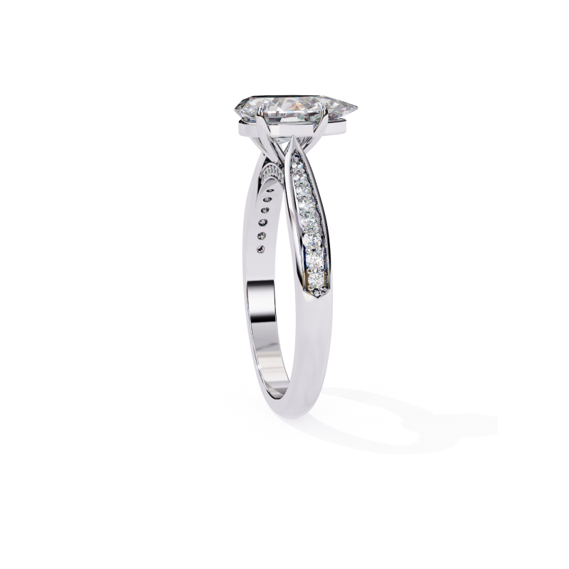 Aurora Teardrop Ring