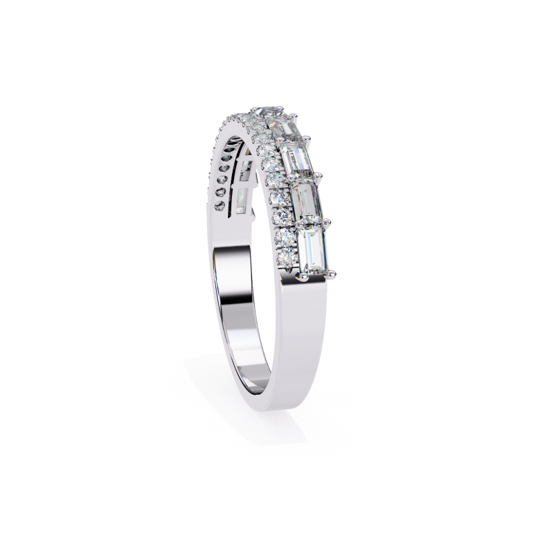 Luxe Baguette Eternity Band