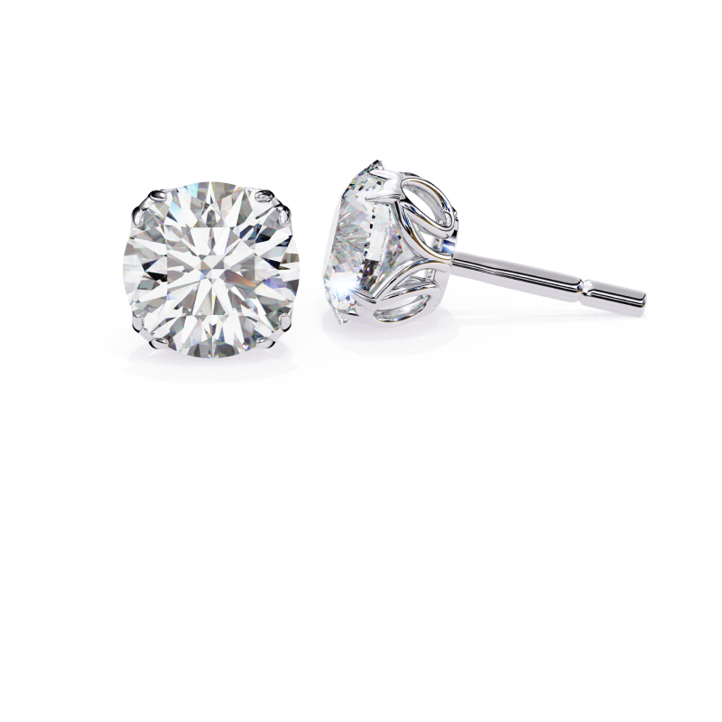 Radiance Round Diamond Stud Earrings