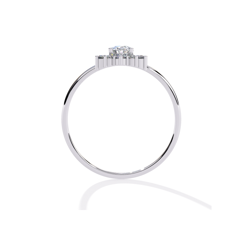 Timeless Bloom Halo Ring