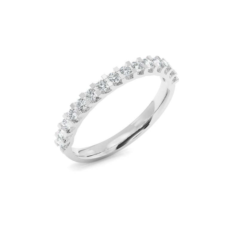 Lustrous Eternity Ring